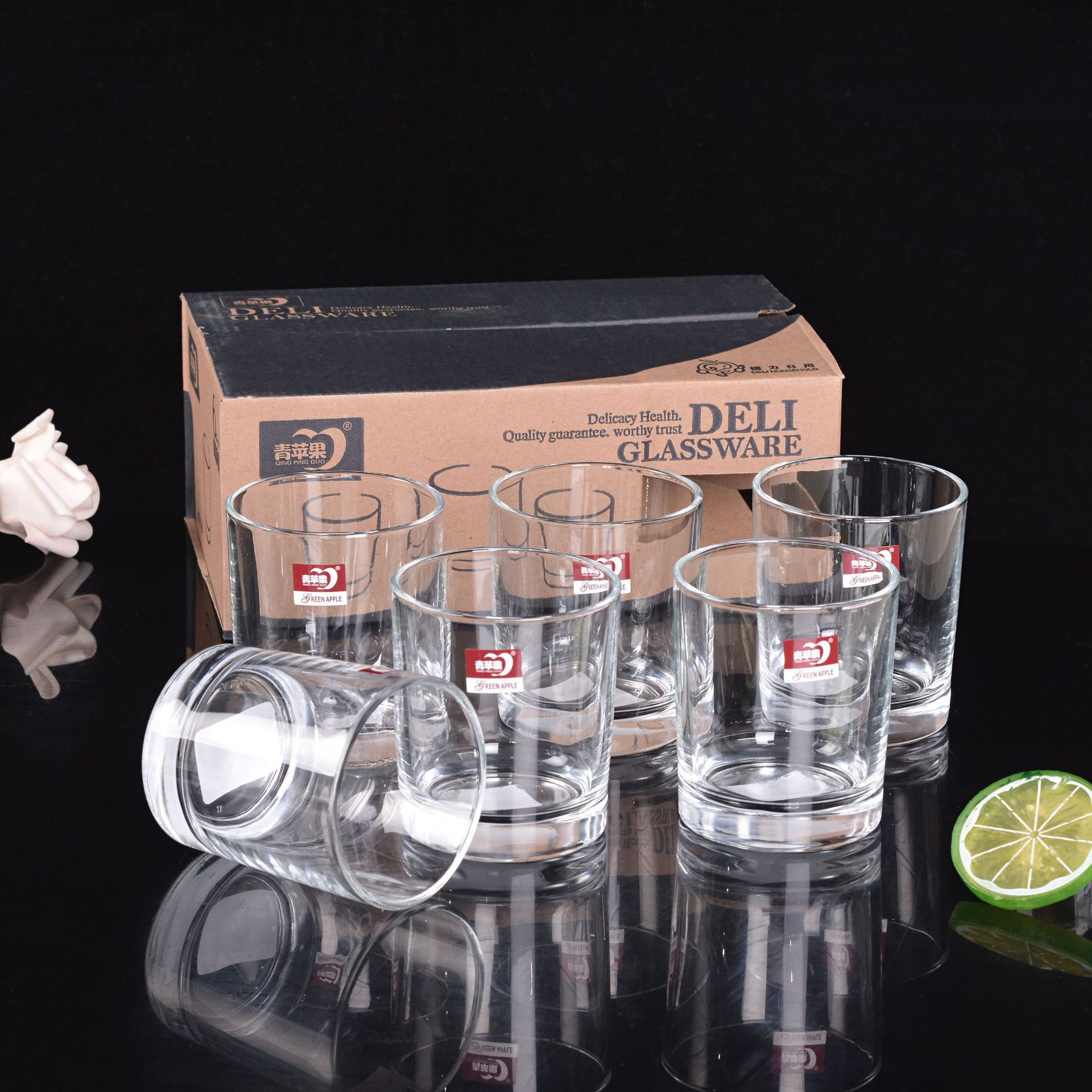 Straight milk transparent glass large capacity thickened coffee cup household breakfast cup soybean milk cup juice cup wholesale