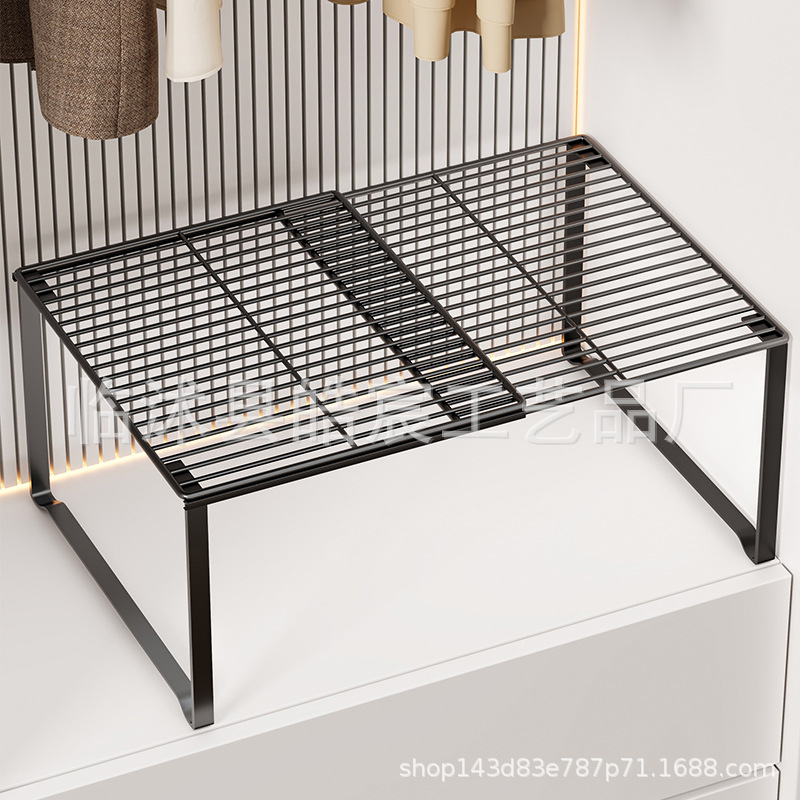 Wardrobe Layered Partition Storage Artifact Cabinet Retractable Storage Rack Inside the Cabinet