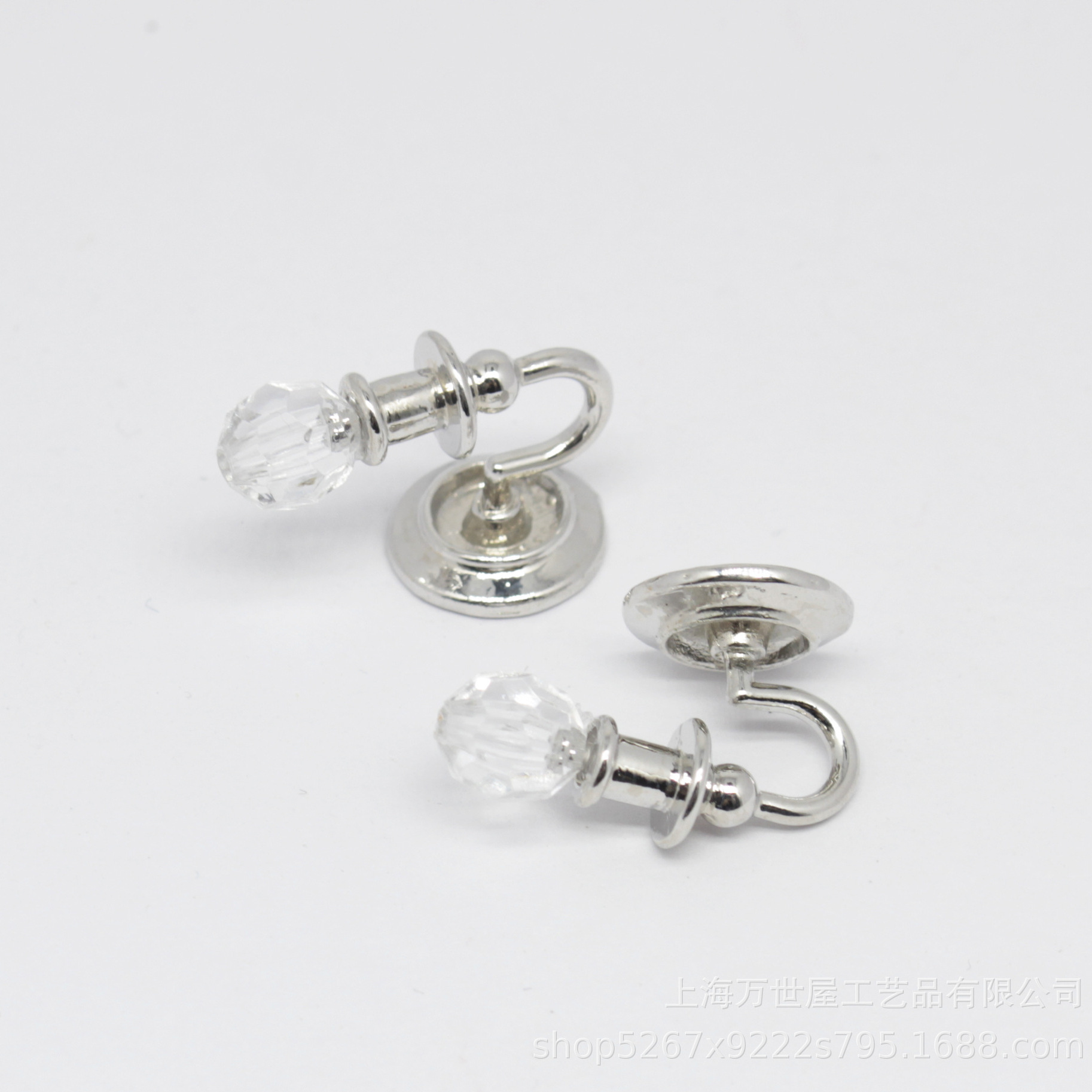 1:12dollhouse Dollhouse Mini Artificial Alloy Wall Lamp a Pair of Gold/silver (can't Bright)