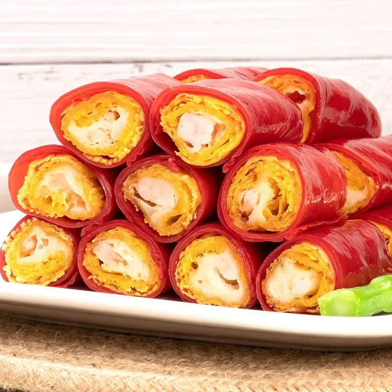 Shrimp Red Rice Sausage Cantonese-style Morning Tea Dessert Refreshment Semi-finished Guangdong-style Hong Kong-style Prefabricated Dishes Guangdong-style Tea House Quick-frozen