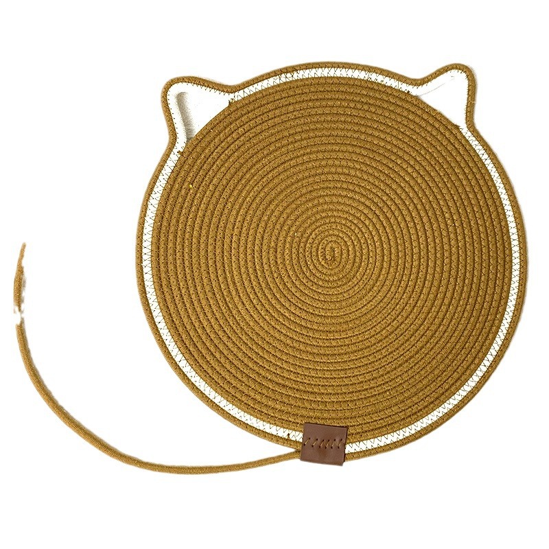 Cross-Border Cotton Rope Woven Cat Scratching Mat, Play and Sleep All-In-One Mat, Wear-Resistant Cotton Rope Cat Nest, Suitable for All Seasons