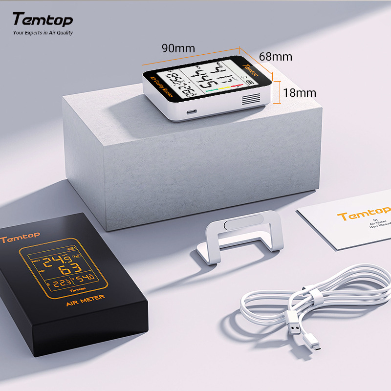 Jingchuang (elitech)S1 Up Air Quality pm2.5 Monitor Household Indoor Electronic Digital Display Temperature and Humidity