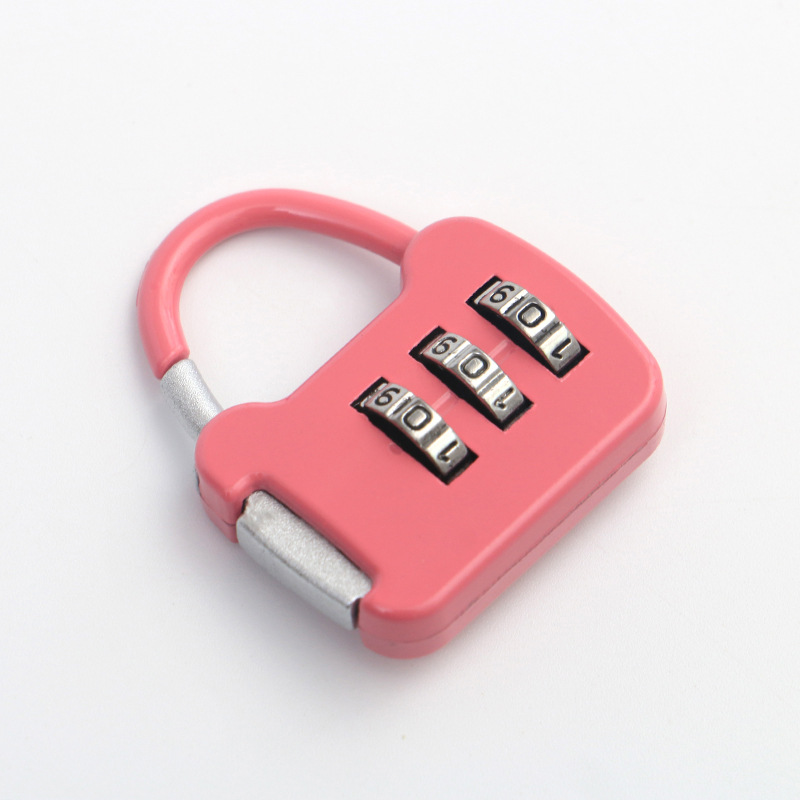 Color Mini Password Padlock Trolley Case Password Lock Student Dormitory Cabinet Password Small Lock Backpack Zipper Lock