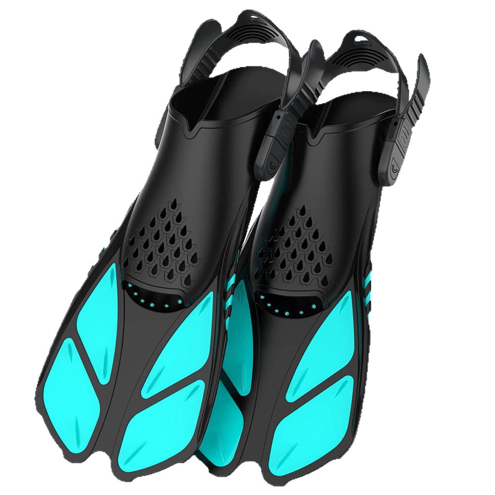 Outdoor Diving Fins, Adjustable for Men and Women, Freestyle Training Silicone Fins, Amazon In-Stock Wholesale Short Fins