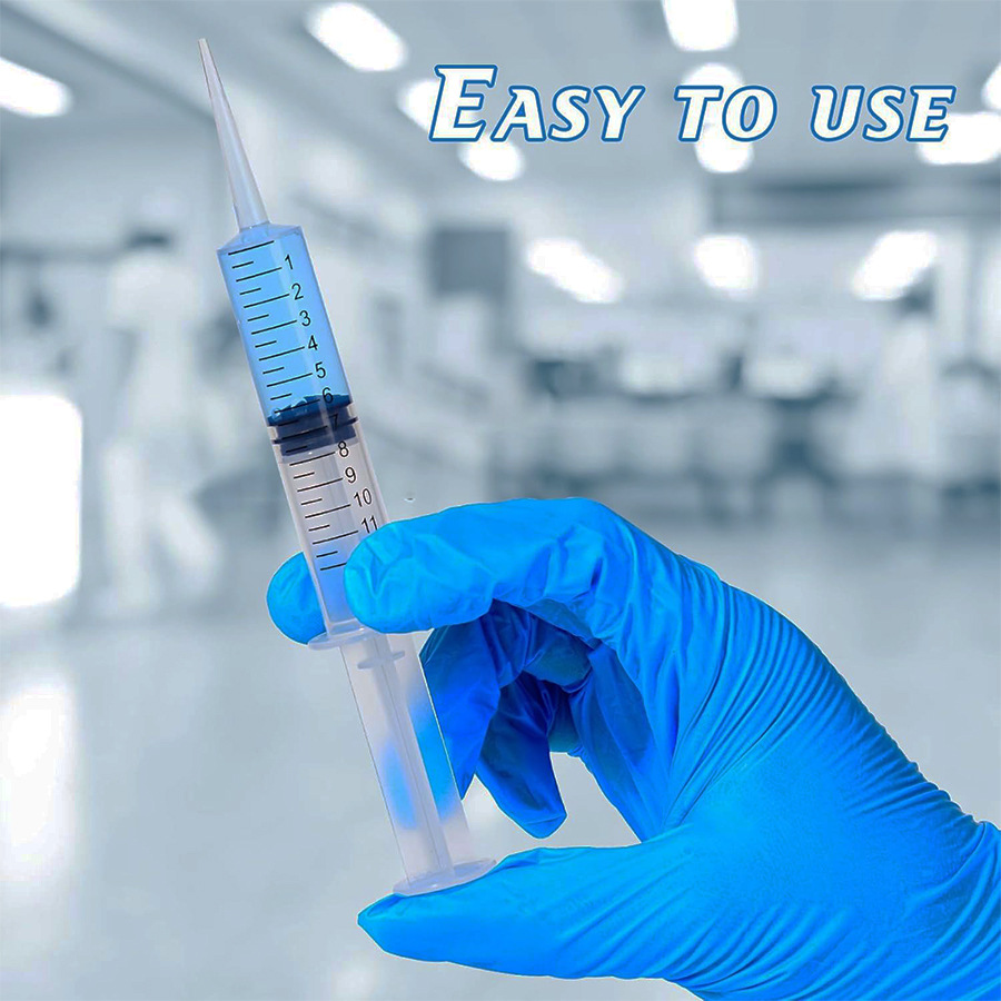 Cross-border sub-packing tool needle tube elbow needle tube elbow syringe 12ml pet irrigator elbow straight head