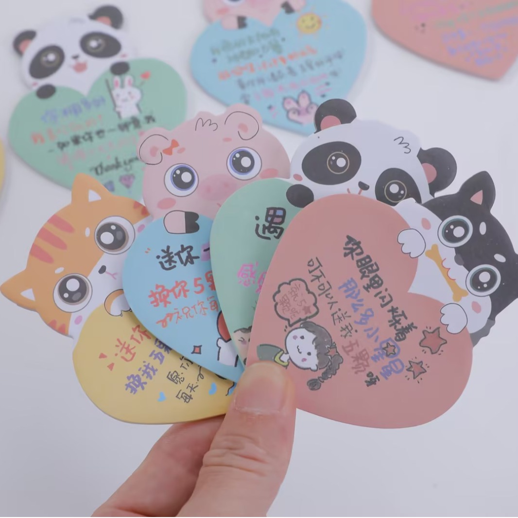 Transparent Post-it Cartoon Wholesale Cute Post-it Notes Ins Wind Post-it Notes Custom Wrong Post-it Notes Index Stickers