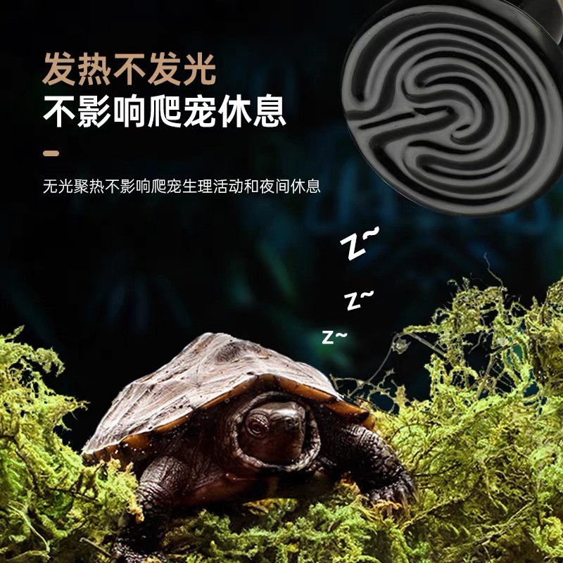 Crawler box ceramic heating lamp reptile pet turtle lizard palace guard snake winter thermal insulation 220V