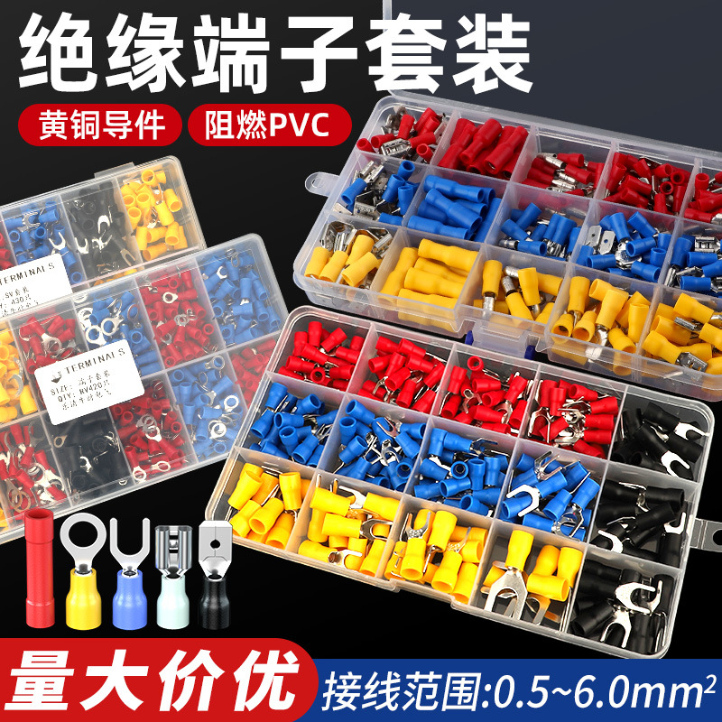 Коробка терминала с холодным прессованием, предварительно изолированные клеммы, набор клемм для медного соединения, горячая распродажа