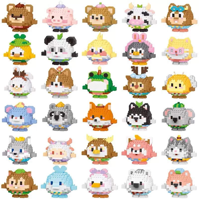 Compatible with Lego Micro-Particle Building Blocks Cartoon Doll Star Dai Lu Children's Educational Assembly Toys Cross-Border Stall Wholesale