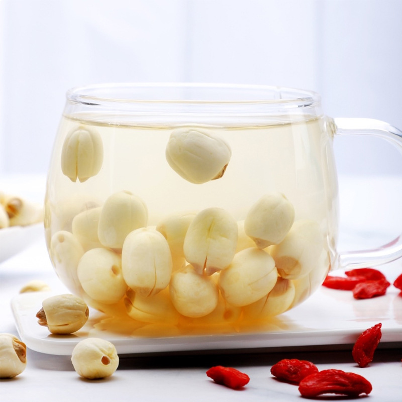 Xiangtan Coreless Lotus Seeds, Dried Lotus Seeds Without Core, Sulfur-Free Lotus Seeds with Core, Crispy Wholesale Specialty, Large Particles, New Stock