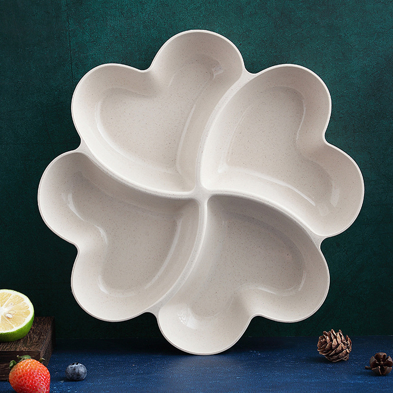 Фруктовая тарелка с отделениями в форме сердца для закусок и десертов