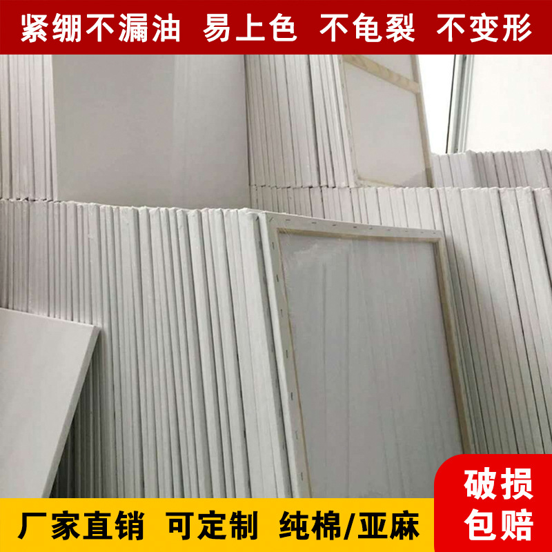 Рамка для масляной живописи с холстом из хлопка и льна массивная деревянная рамка для гуаши акриловой краски ручной работы