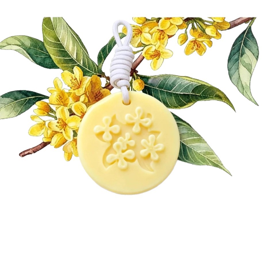 Osmanthus Aromatherapy Wax Flakes Plant Relief Craft Fragrance Art Pendant Long-Lasting Fragrance Color Souvenir Accessories