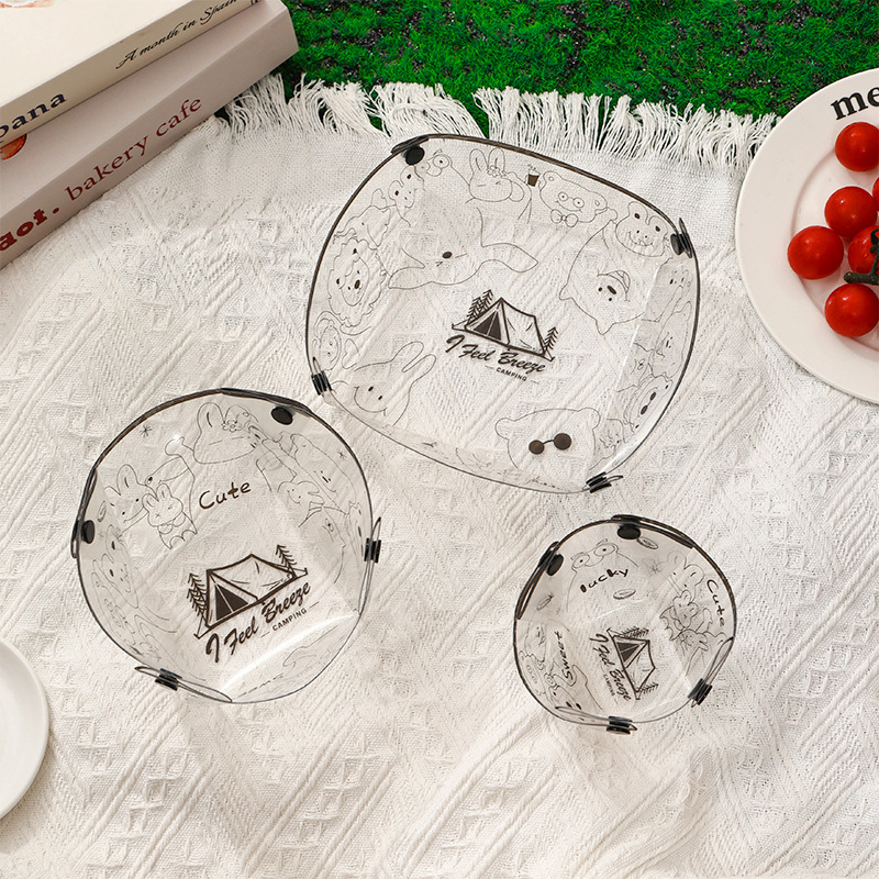 Outdoor Ultra-Light Folding Tableware Portable Bowl Plate Coffee Filter Funnel Water Cup Multi-Purpose Combination Tableware Set