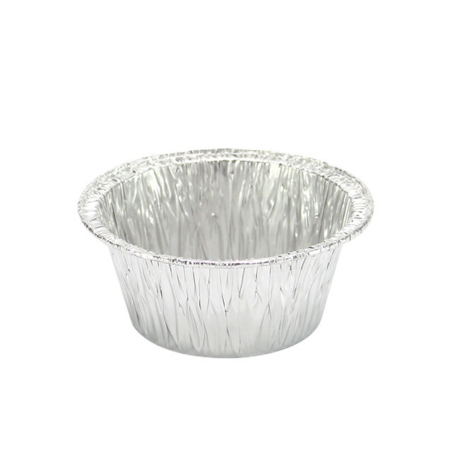 Baked egg tin paper cup aluminum foil egg tart base holder round baking bowl disposable egg tart holder sponge cake pudding cake mold