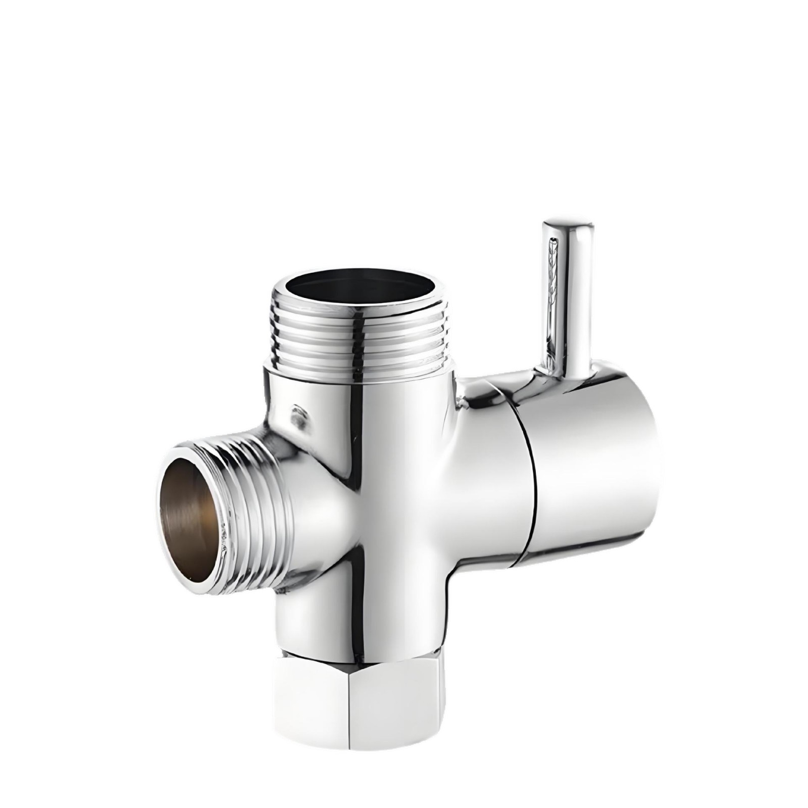 Shower Head Water Distributor One Inlet Two Outlet Three-Way Union Angle Valve Washing Machine 1/2 Inch 3/4 Inch Adapter Accessories Complete Set