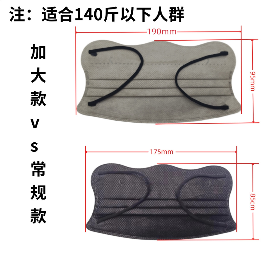 Large Butterfly Disposable Ear-free Women's High-value Morandi Macaron Wave Mask Separate Packaging