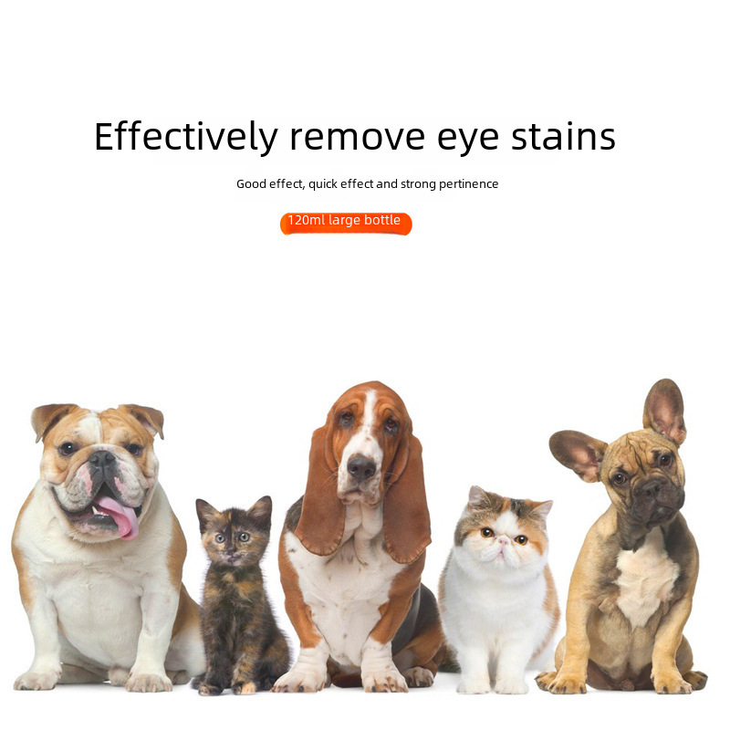 Factory Direct dog cleaning tear marks pet eye drops 120ml cat eye wash eye cleaning supplies