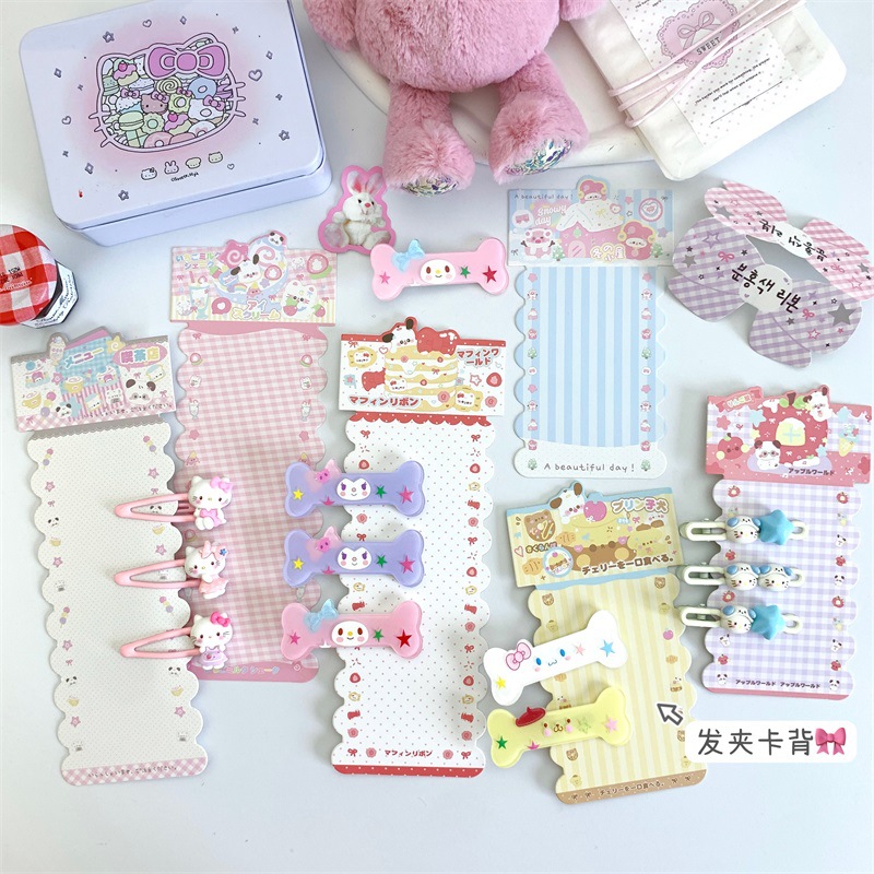 Original handmade DIY headdress hair accessories cream gel hair band hair clip card set decoration accessories card wholesale