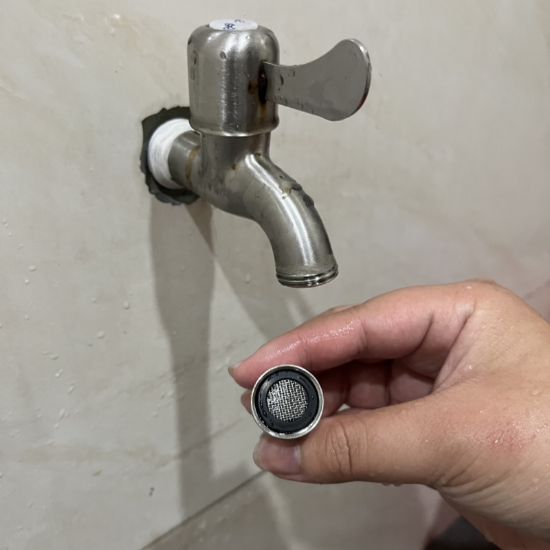 Factory supply 4 in charge of DN15 pipe angle valve with net seal ring anti-clogging sink drain net filter gasket