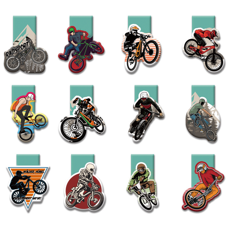 Закладка с магнитом на тему футбольного чемпионата мира, бестселлер на Amazon, закладка в виде велосипеда, спортивная тема