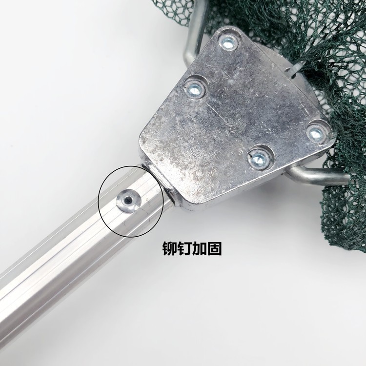 Folding net pocket telescopic integrated fishing fishing suit rod can copy net triangle copy net portable fishing net pocket