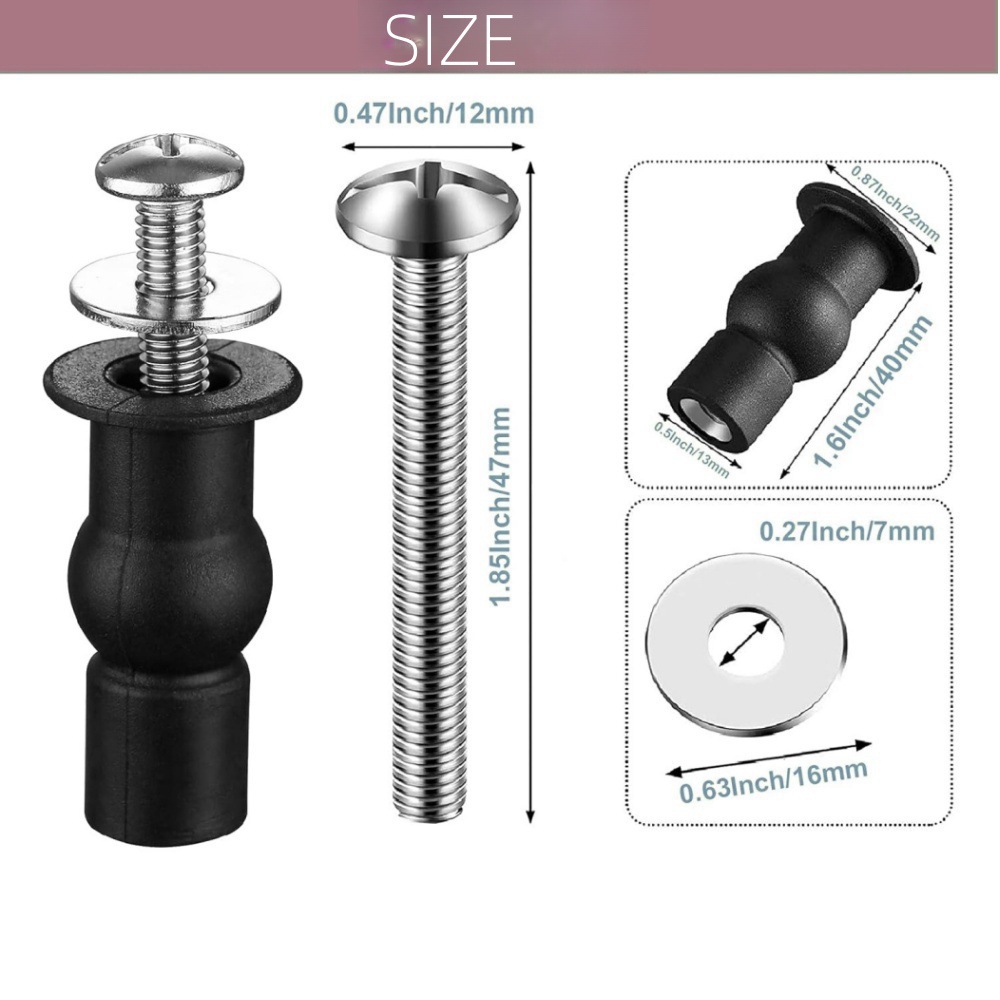 Cross-border explosions toilet lid accessories universal rubber expansion screw toilet lid fixing nut accessories universal top