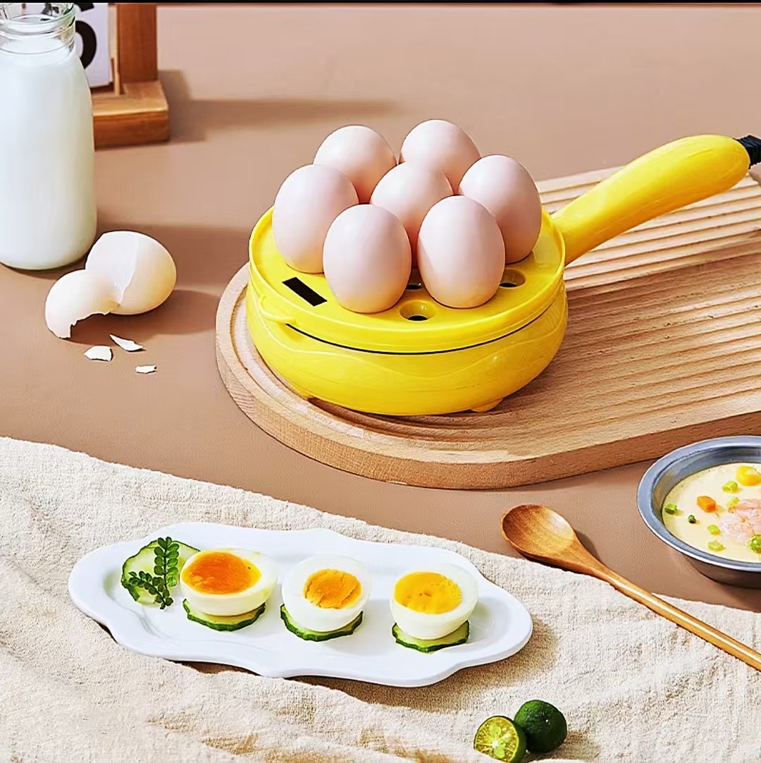 Omelette Boiled Egg Steamer Electric Pancake Pan Mini Frying Pan Pancake Breakfast Machine Home Dormitory Multi-Function Mini Non-Stick