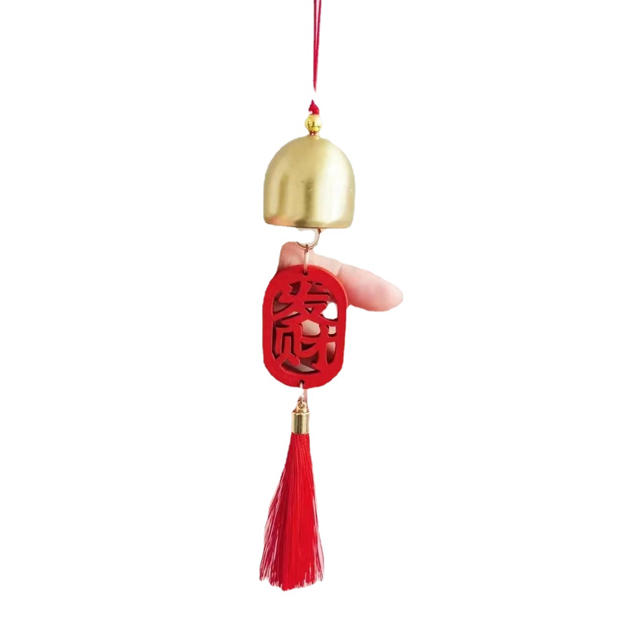 Factory small Bell Spring Festival New Year wishing card Christmas diy pure copper bell and accessories shop doorbell wind chime pieces