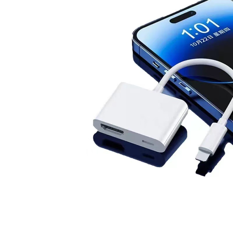 For Apple Lihtning Lightning Digital HDMI Digital AV to Digta IAV Video Converter
