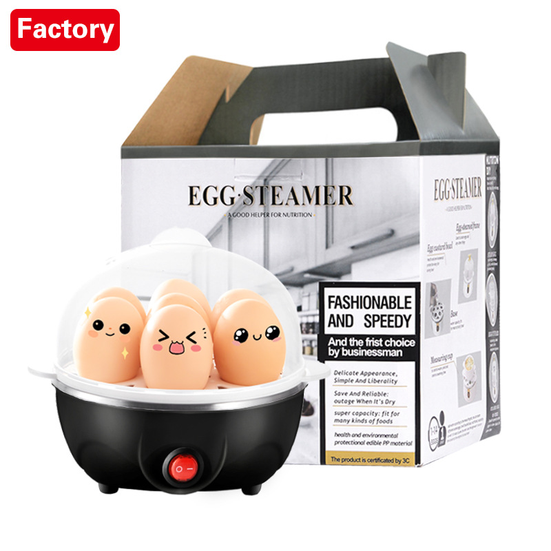 New Egg Cooker, Automatic Power-Off, Multifunctional Steamed Egg Cooker, Small Household Breakfast Machine for Dormitory Use, Cross-Border