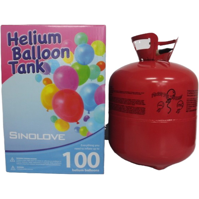 Same-day delivery medium blue helium gas bottle household high purity helium tank 100 ball helium balloon inflatable pump pure helium