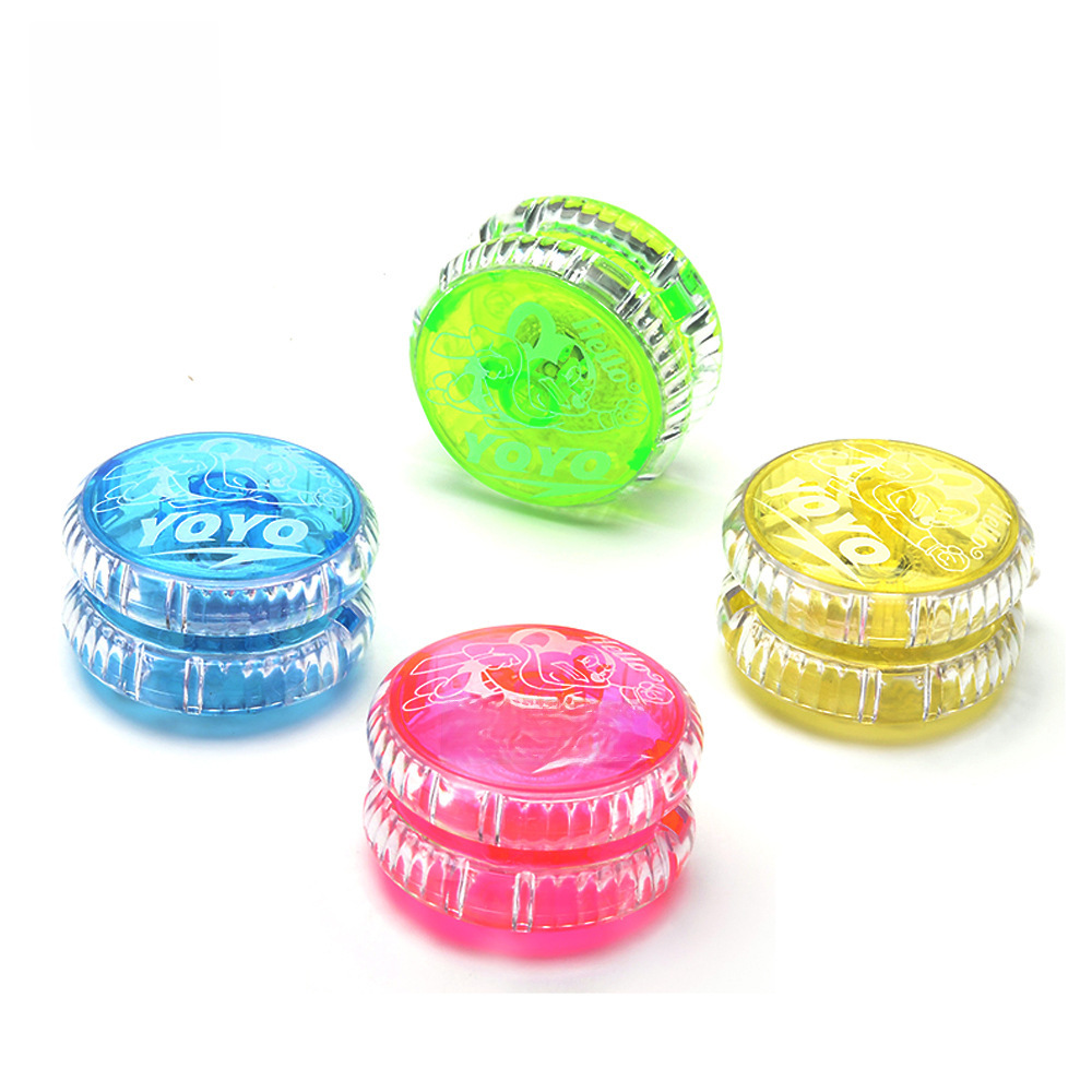 4.8cm Plastic Yo-Yo Football Basketball Yoyo Ball Kidsren's Gift Small Toy Smiley Face Expression Yo-Yo