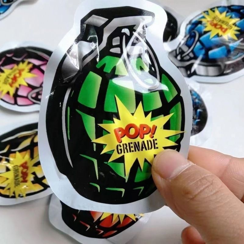 Trendy Viral Self-Explosive Grenade Funny Realistic Scare Toy Automatic Inflatable Small Colorful Grenade Toy Wholesale Dropshipping