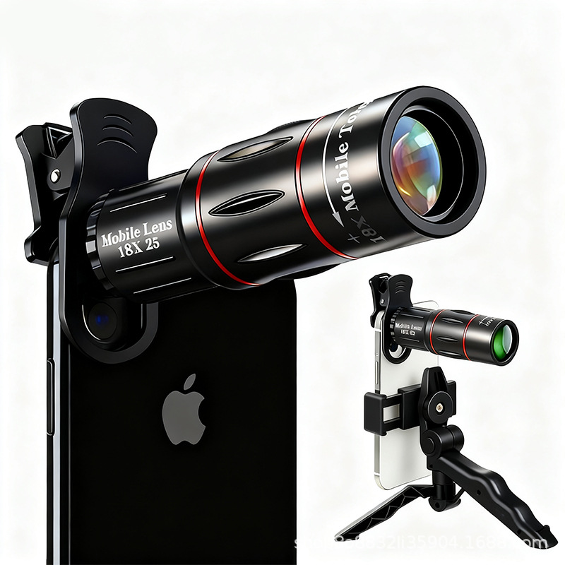 Концертный артефакт, высококачественный монокулярный телескоп 18X, мобильный телефон, внешний телеобъектив, высокомощная фотография