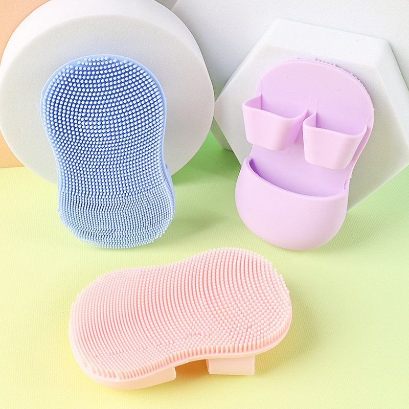 Mini Finger Face Wash Brush Soft Hair Silicone Brush Massage Nose Head Nose Wax Cleansing Pores Makeup Remover Face Cleansing Brush