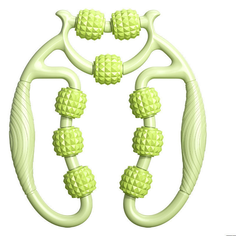 Nine-Wheel Circular Leg Clamp Beauty Leg Massager Calf Massage Tool Leg Clamp Leg Massager Yoga Roller Clamp