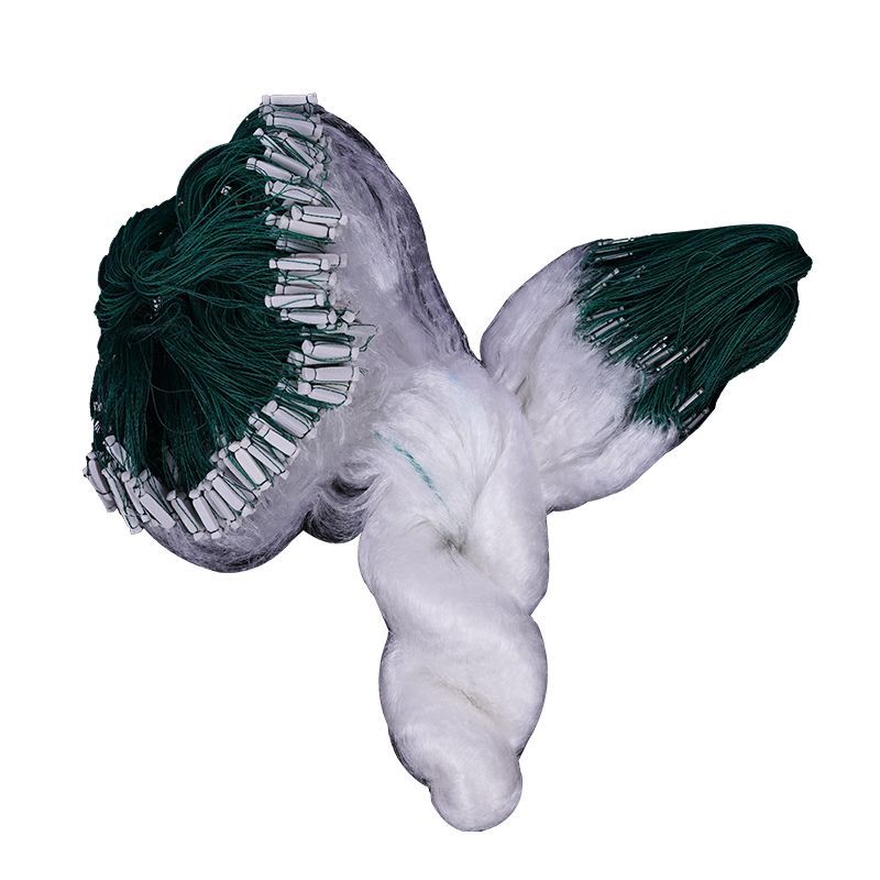 Fishing net sticky net mesh three-layer sink net single-layer floating net hanging fish net fishing net Carp silver carp white stripe net stick