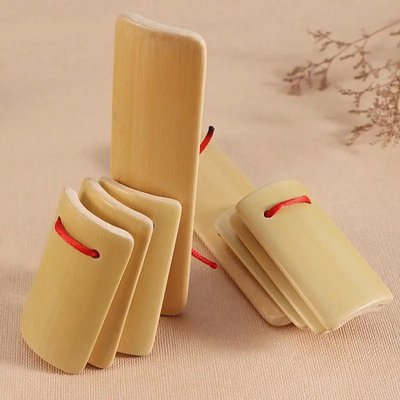 Children's Professional Old Bamboo Board for Practicing Eloquence, Kindergarten De Yun Society Small Fast Board for Beginners, Elementary School Students