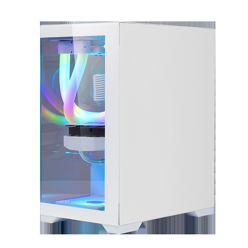 Play Jia prism mini desktop glass side transparent Game e-sports MATX computer case