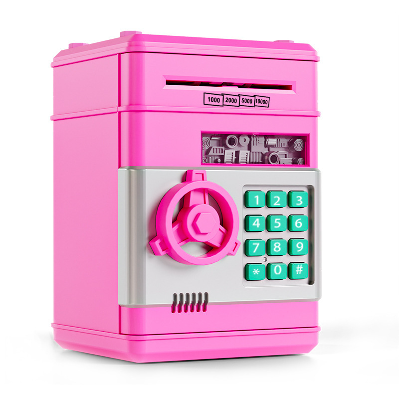 Cross-Border Children's Piggy Bank Is Super Practical and Can Automatically Open the Door. Large Capacity, Anti-Fall, Smart Password Children's Safe