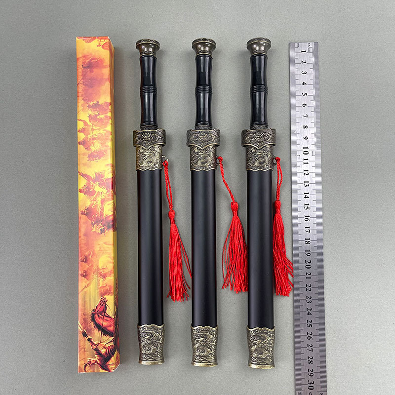 Stainless Steel Han Sword, Qin Sword, Antique Decorative Sword Ornaments, Self-Defense Cold Weapons, Unedged Travel Crafts Wholesale