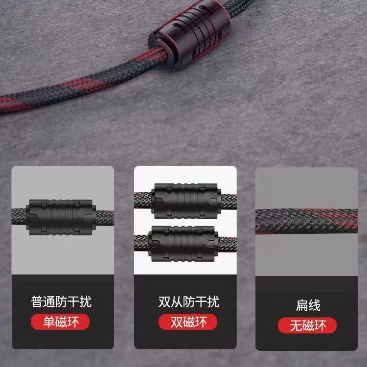 Factory spot HDMI HD line 1.4 version red and black net hdmi line neutral 1.5 meters 15 meters computer TV