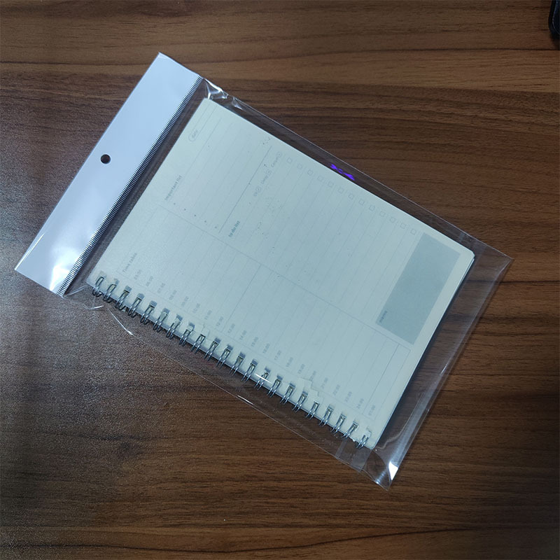 Manufacturer Customized Card Head Large Long Strip Opp Bag Picture Book Notepad Plastic Packaging Bag Opp Transparent Card Head Bag