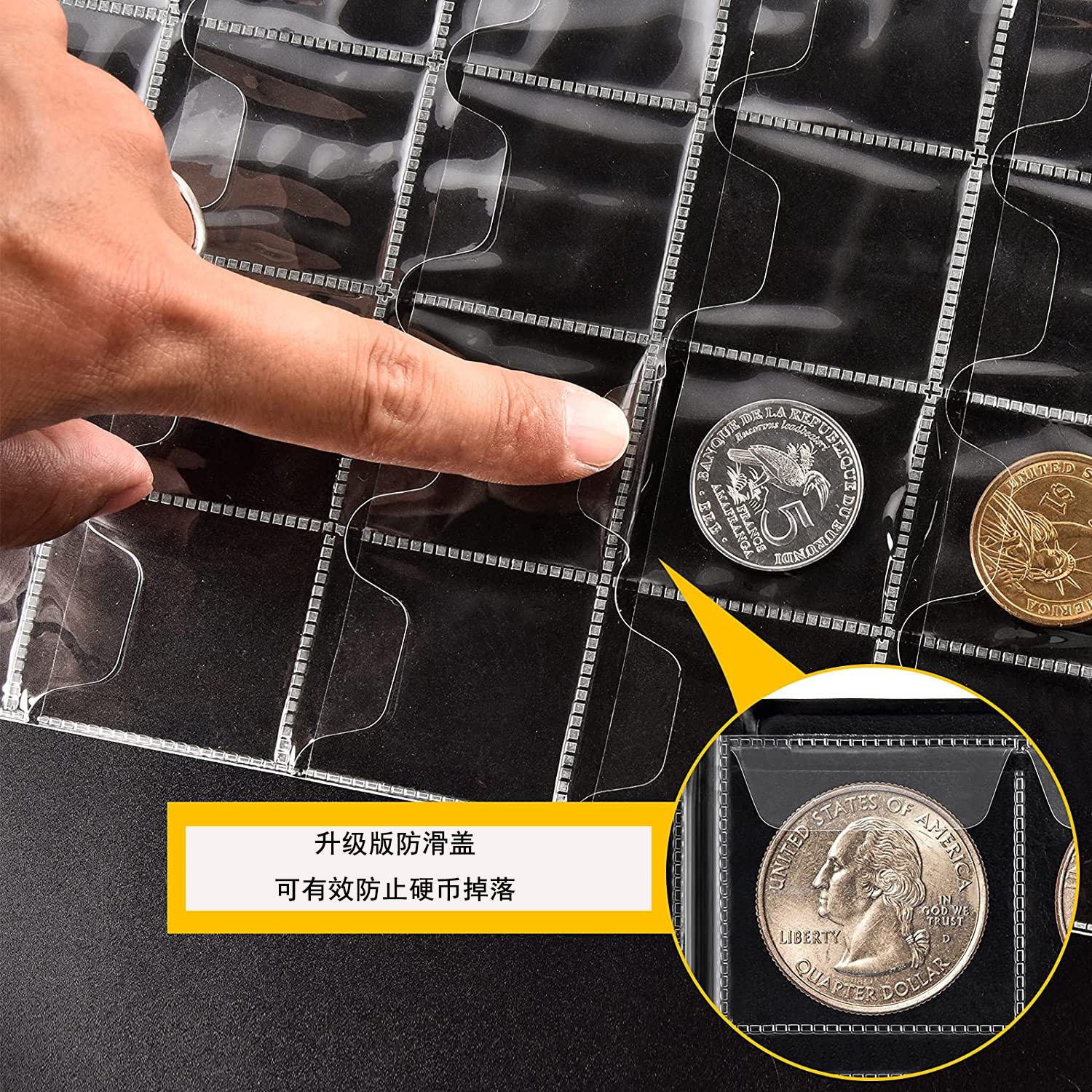 Factory Direct Supply Cross-border 240 300 312 Coin Coin Collection Commemorative Circulation Coin Portable Storage