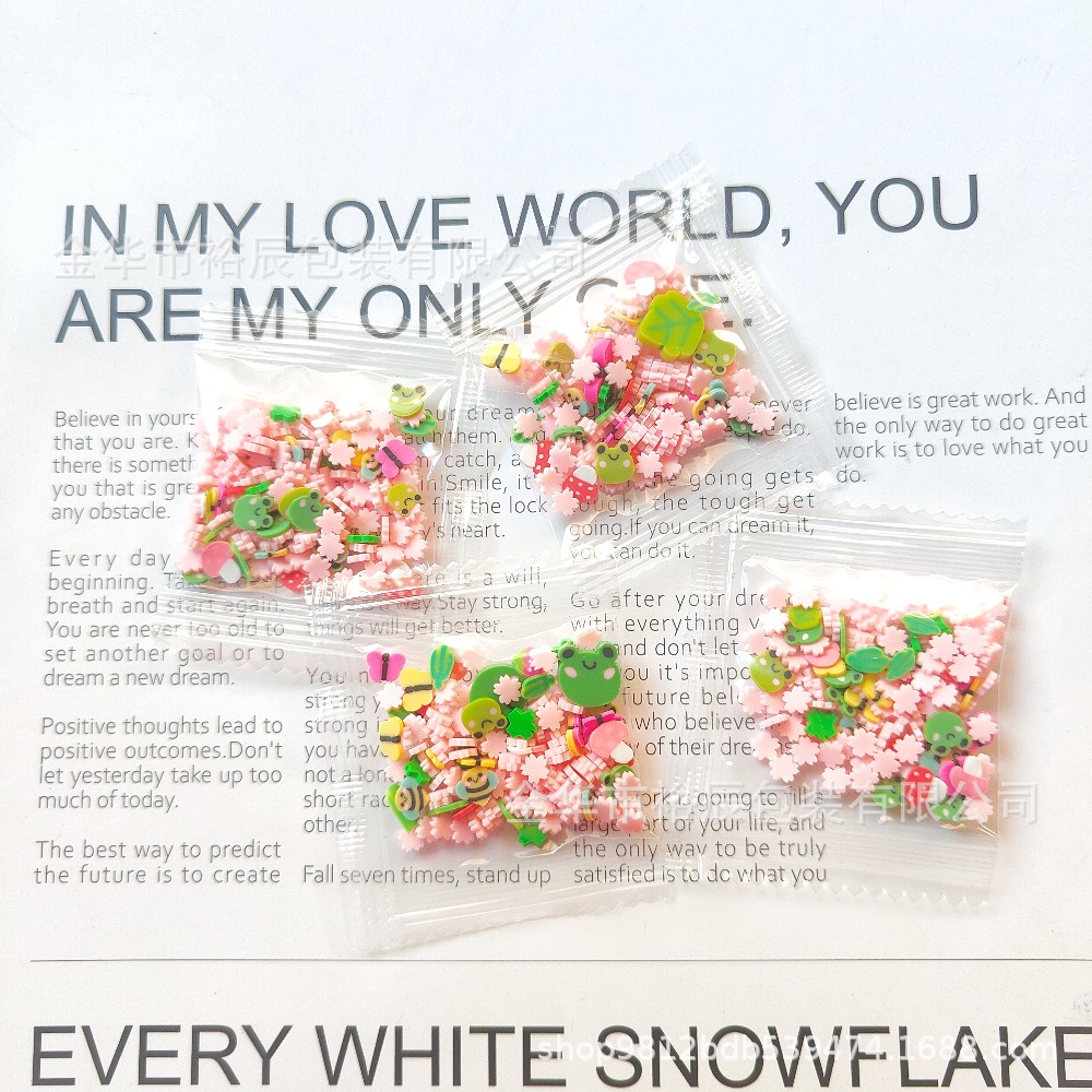 Mixed Soft Pottery Pieces 3 Grams Flowers, Leaves, Animals Mixed Handmade DIY Soft Pottery Crafts Mobile Phone Case Making Materials