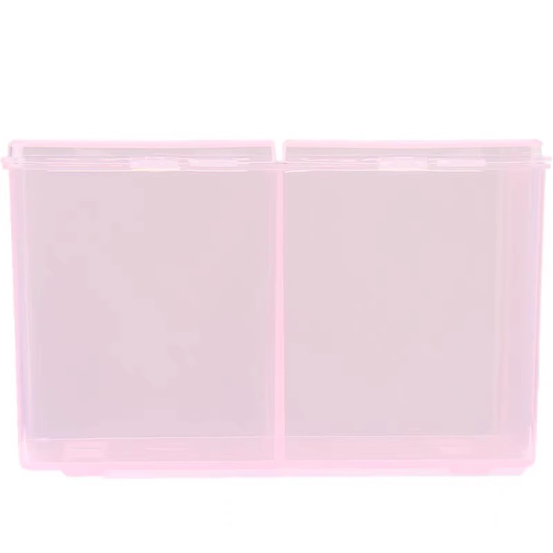 Transparent plastic cotton pad storage box tattoo embroidery special small box nail towel cosmetic cotton dressing table desktop cotton swab box