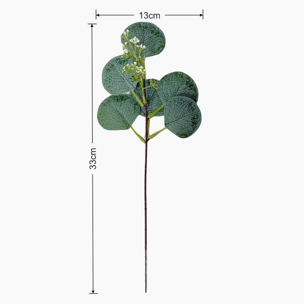 Amazon Artificial Eucalyptus with Fruit Flower Arrangement Decoration Cross-Border Eucalyptus Leaves Home Decoration Artificial Green Plants Wholesale