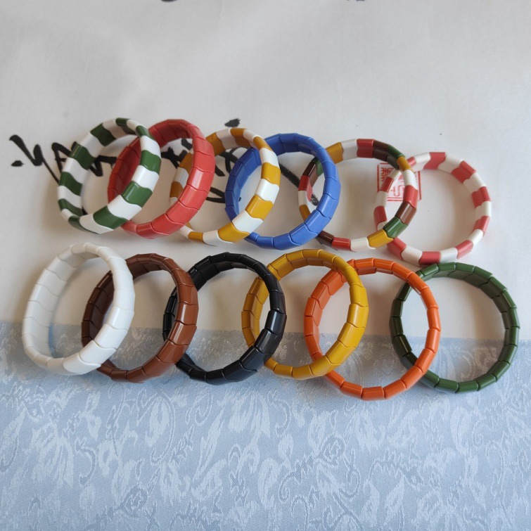 Sold Gift Tourmaline Color Wave Bracelet genuine goods Germanite Jewelry Bracelet Maifan Stone Bracelet Finished in stock