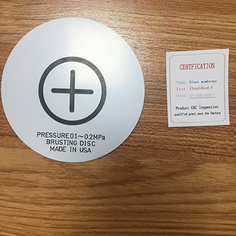 Reverse osmosis blasting diaphragm RO explosion-proof diaphragm plexiglass pressure vessel water treatment pipeline safety venting diaphragm